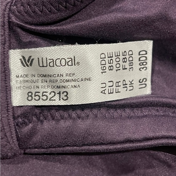 Wacoal 855213 Perfect Primer Full Figure Underwire Unlined Bra US Size 38DD - Picture 2 of 5